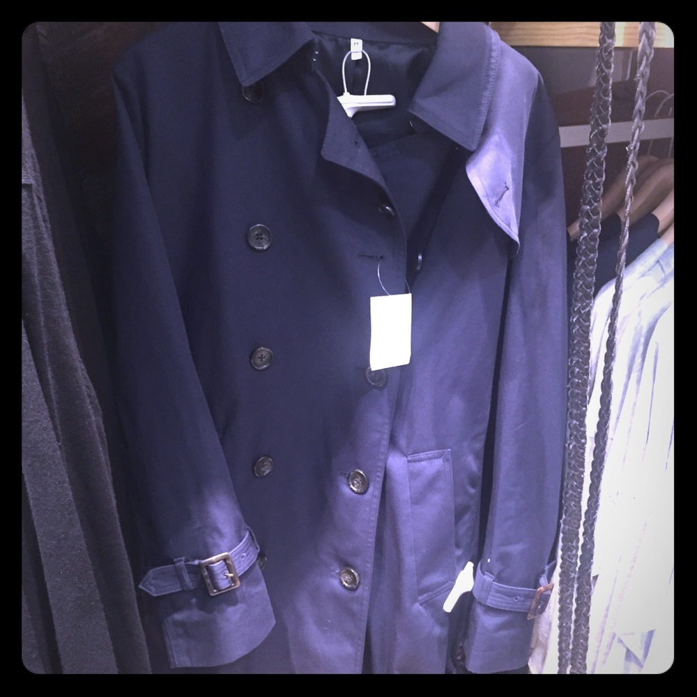 Muji waterproof trench coat